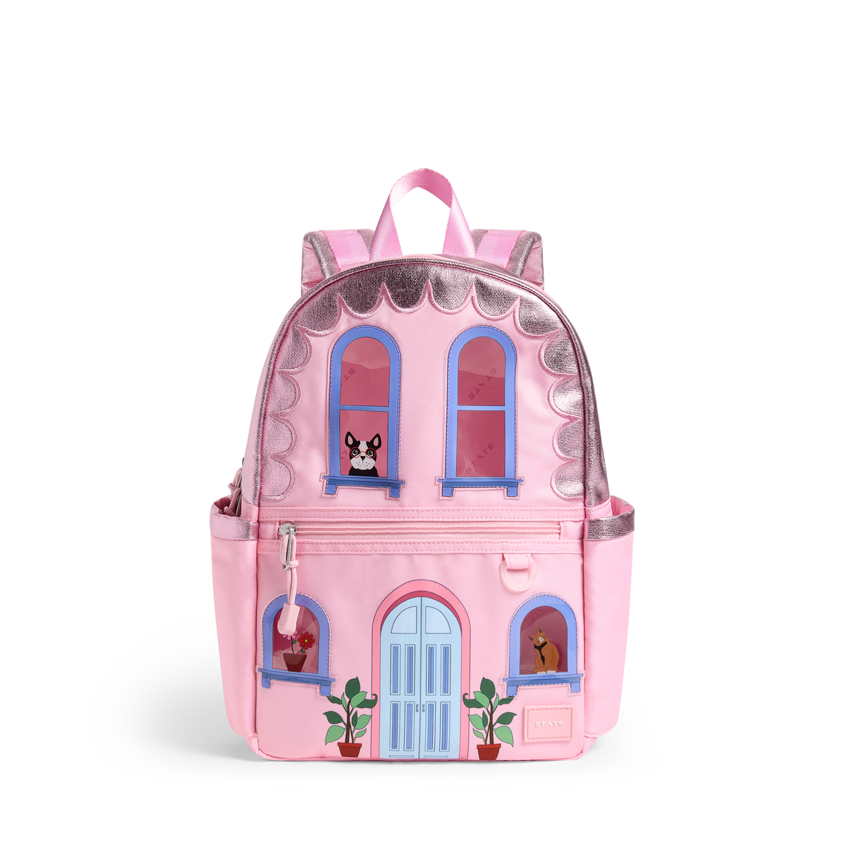 STATE Bags Kane Mini Backpack in Happy House Front View Click to Zoom