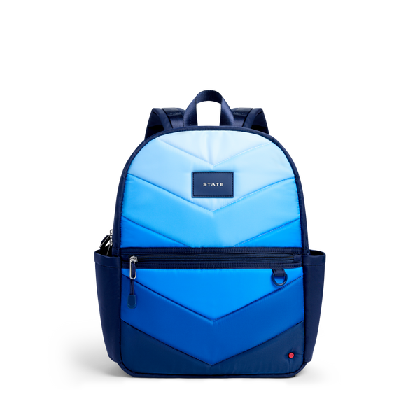 STATE Bags | Kane Kids Backpack Nylon Puffer Blue Chevron