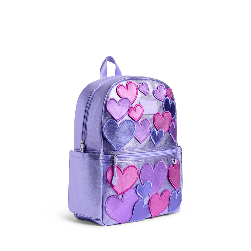 STATE Bags | Kane Kids Travel Backpack Metallic 3D Hearts | Back to ...
