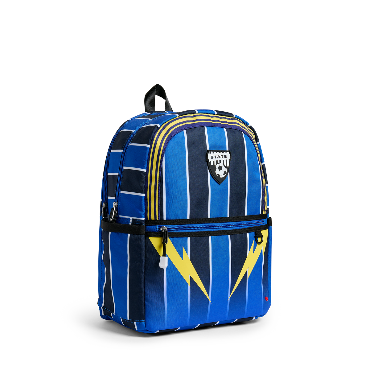 STATE Bags Kane Double Pocket Backpack Soccer Jersey Side View Click to Zoom