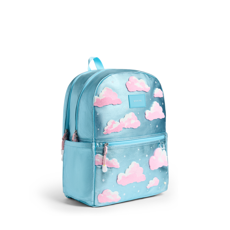 STATE Bags | Kane Double Pocket Backpack Metallic Clouds