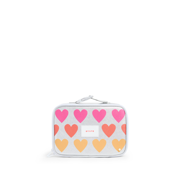 STATE Bags | Rodgers Lunch Box Metallic Fuzzy Hearts