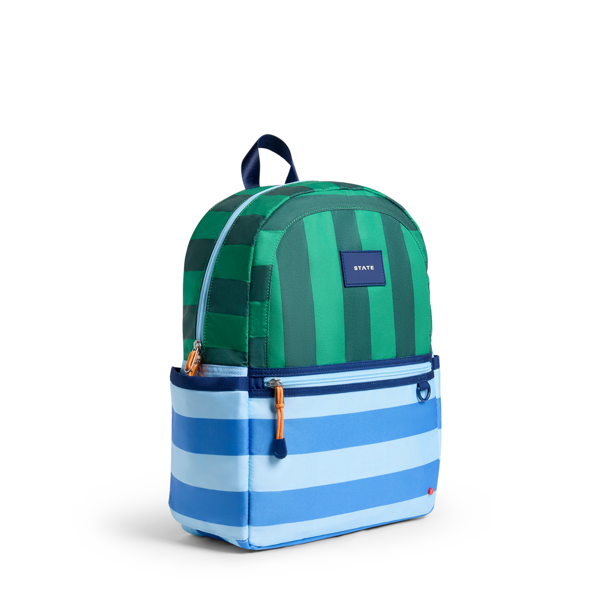 STATE Bags Kane Backpack Stripes Front View Click to Zoom