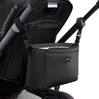 STATE Bags Stroller Organizer Black on Stroller Front View Click to Zoom