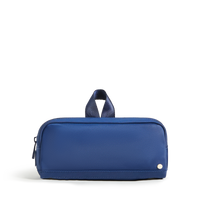 STATE Bags Clinton Pencil Case Metallic Navy Front View Click to Zoom