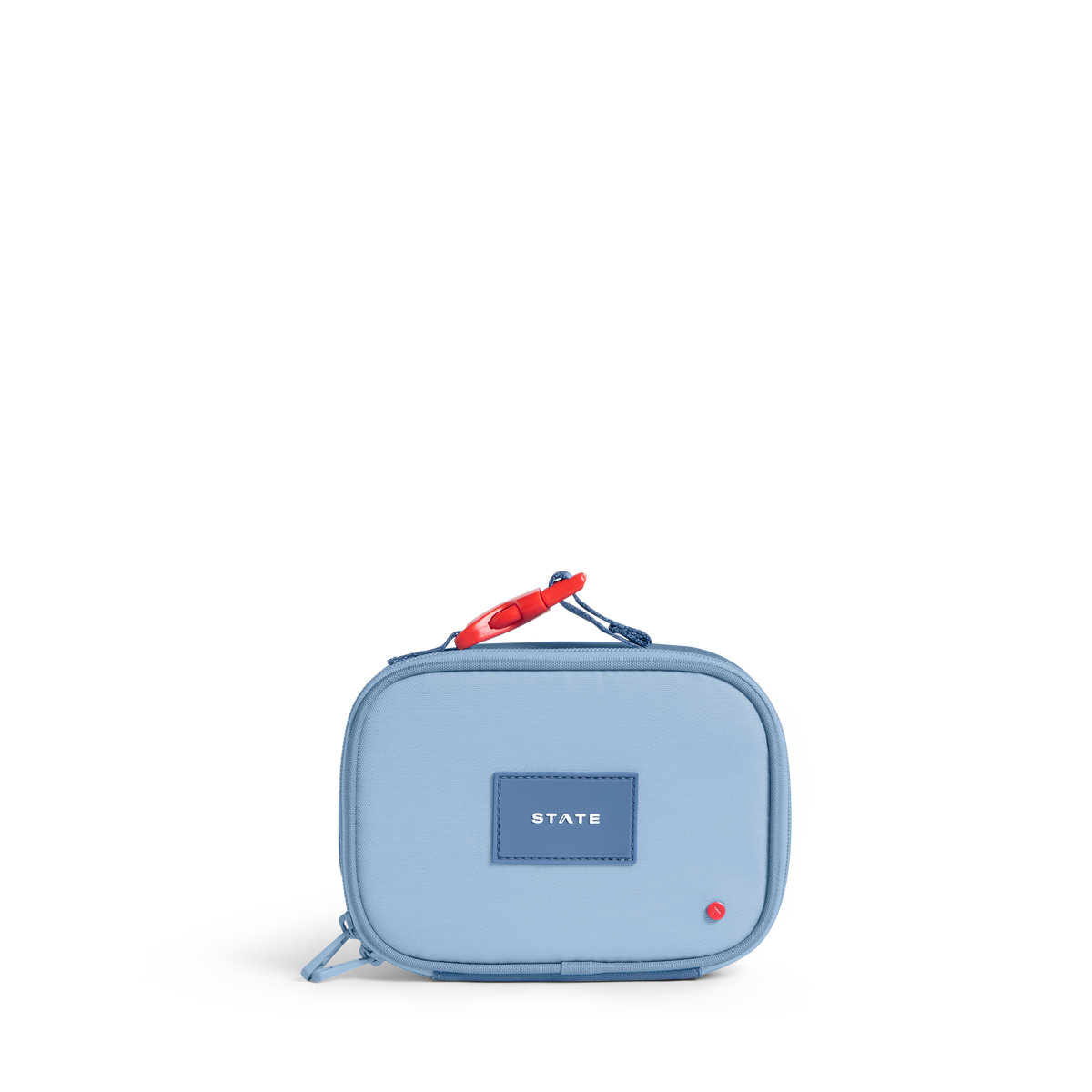 STATE Bags Mini Rodgers Lunch Box Blue/Light Blue Colorblock Front View Click to Zoom