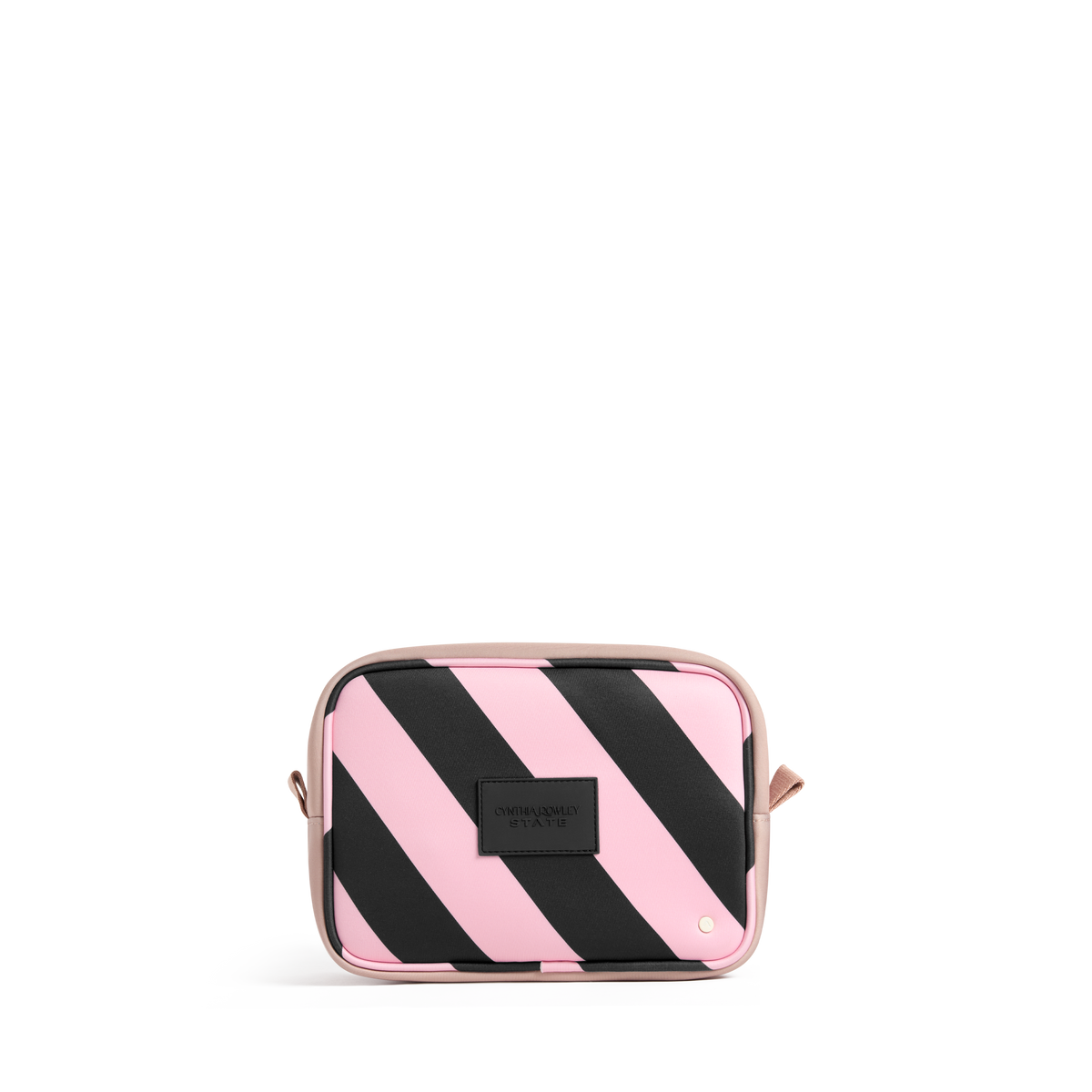 STATE Bags x Cynthia Rowley Travel Pouch Set of Three Stripes Front View Click to Zoom