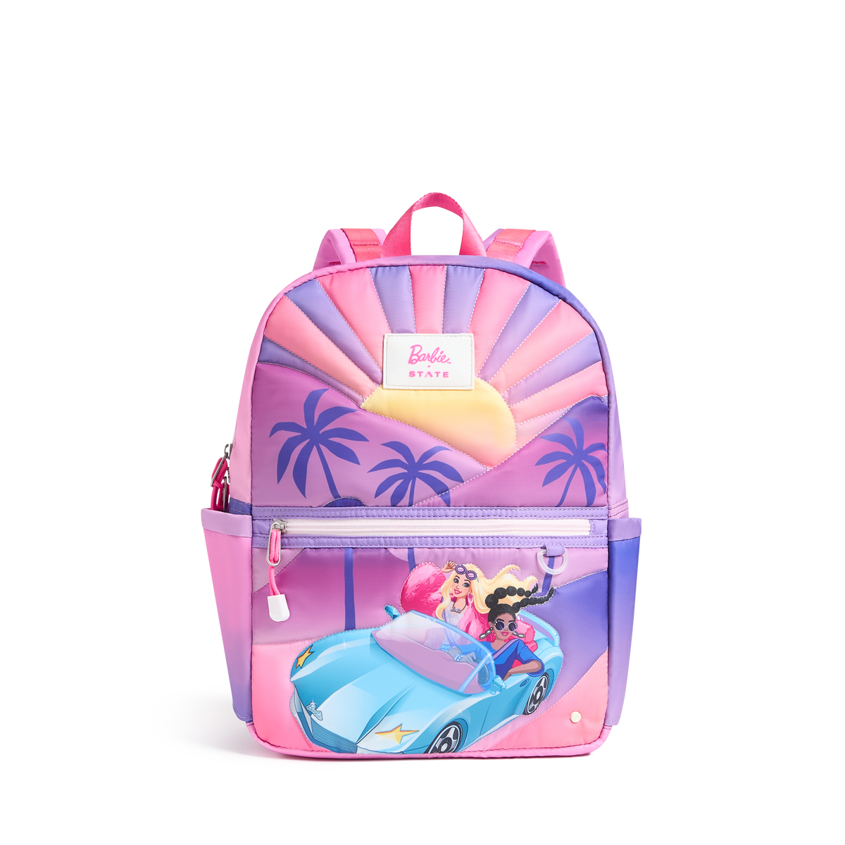 STATE Bags x Barbie Kane Backpack Nylon Puffer House Front View Click to zoom