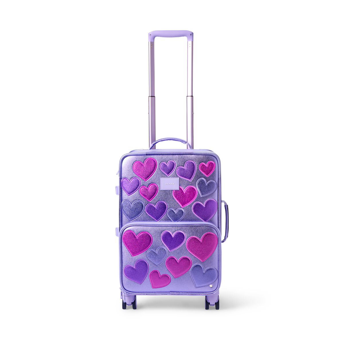 STATE Bags Logan Carry-On Suitcase 3d Hearts Front View Click to Zoom