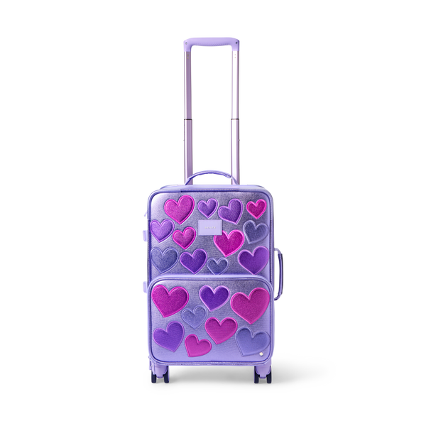 STATE Bags | Logan Suitcase Metallic 3D Hearts