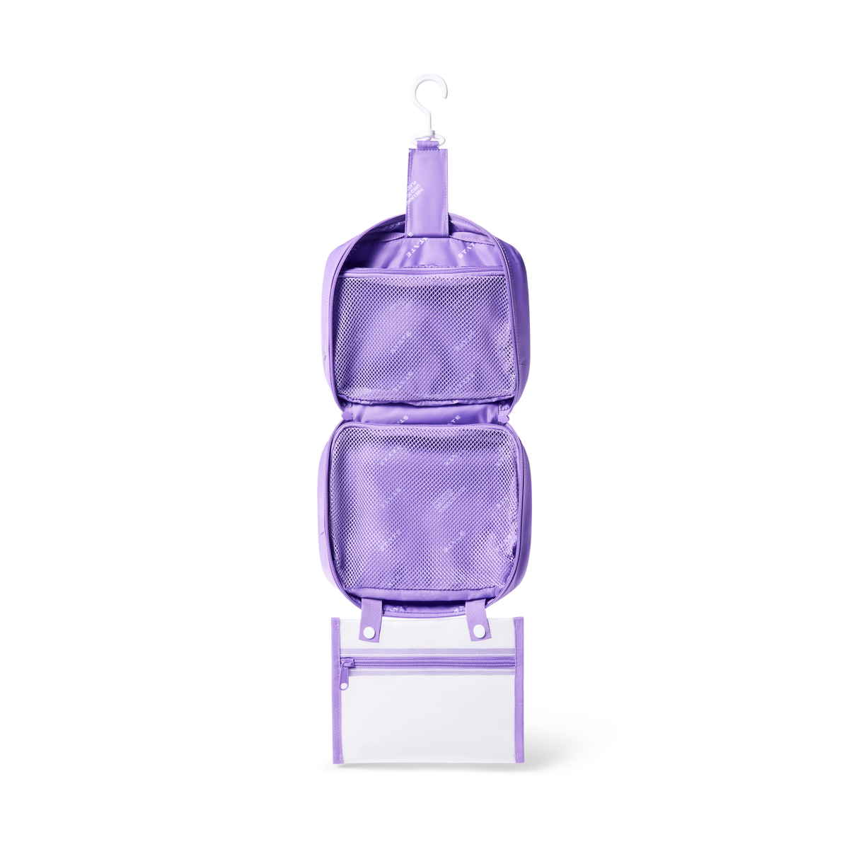 STATE Bags Bensen Toiletry Kit Purple Interior View Click to Zoom