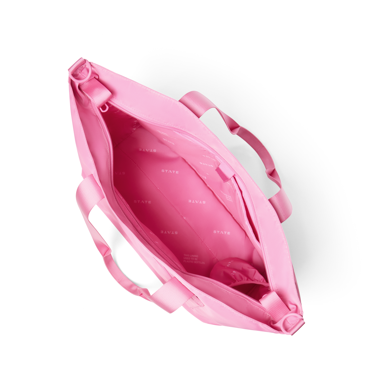 STATE Bags Graham Tote Pink Interior View Click to Zoom