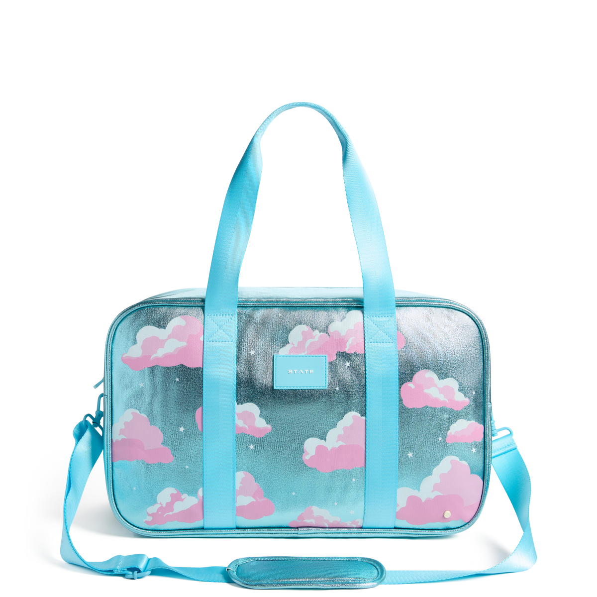 STATE Bags Rockaway Duffle Clouds Front View Click to Zoom