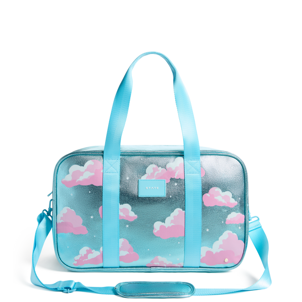 STATE Bags | Rockaway Duffle Metallic Clouds