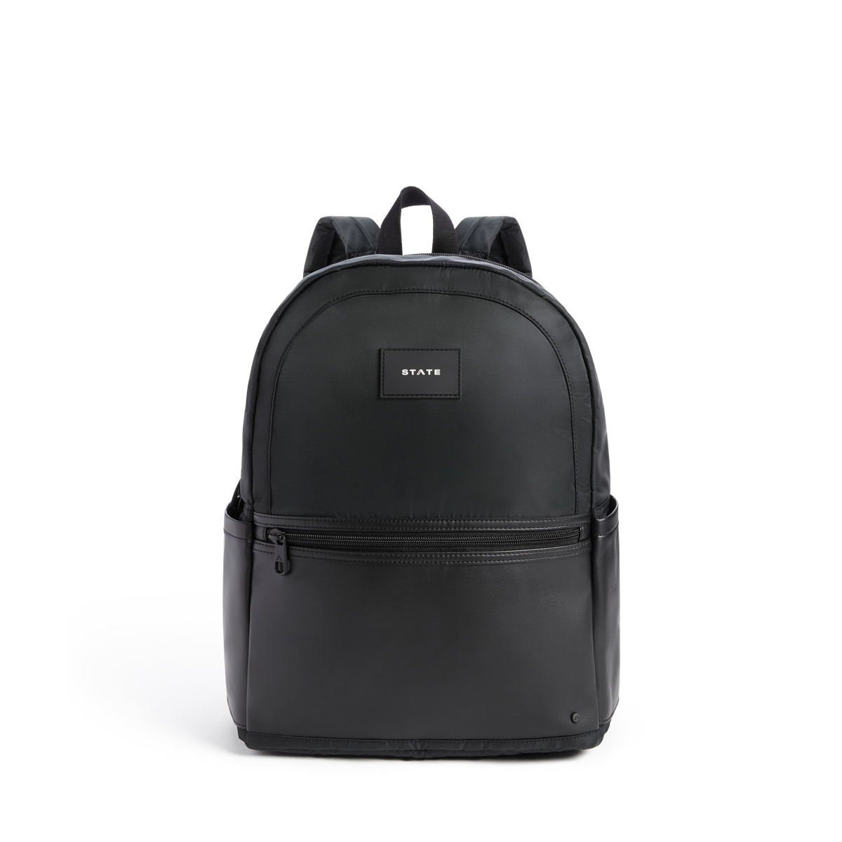 backpack recycled leather Evans Double Pocket Backpack