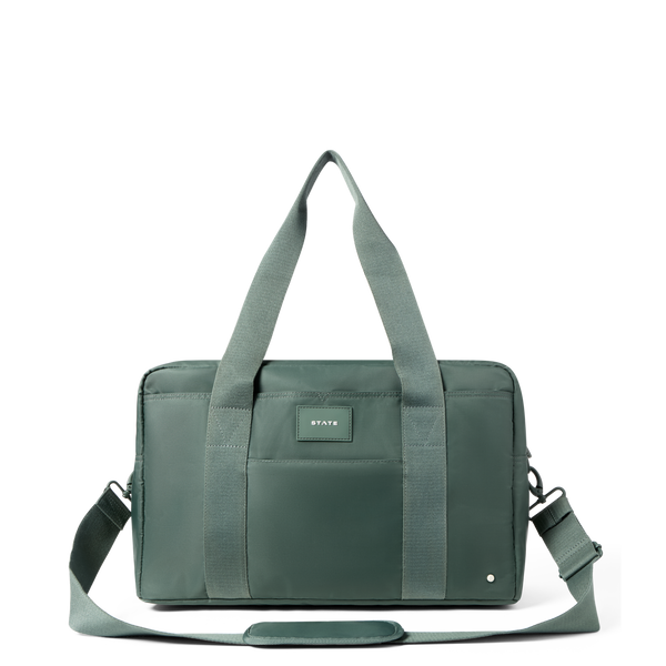 STATE Bags | Wellington Weekender Medium Nylon Olive
