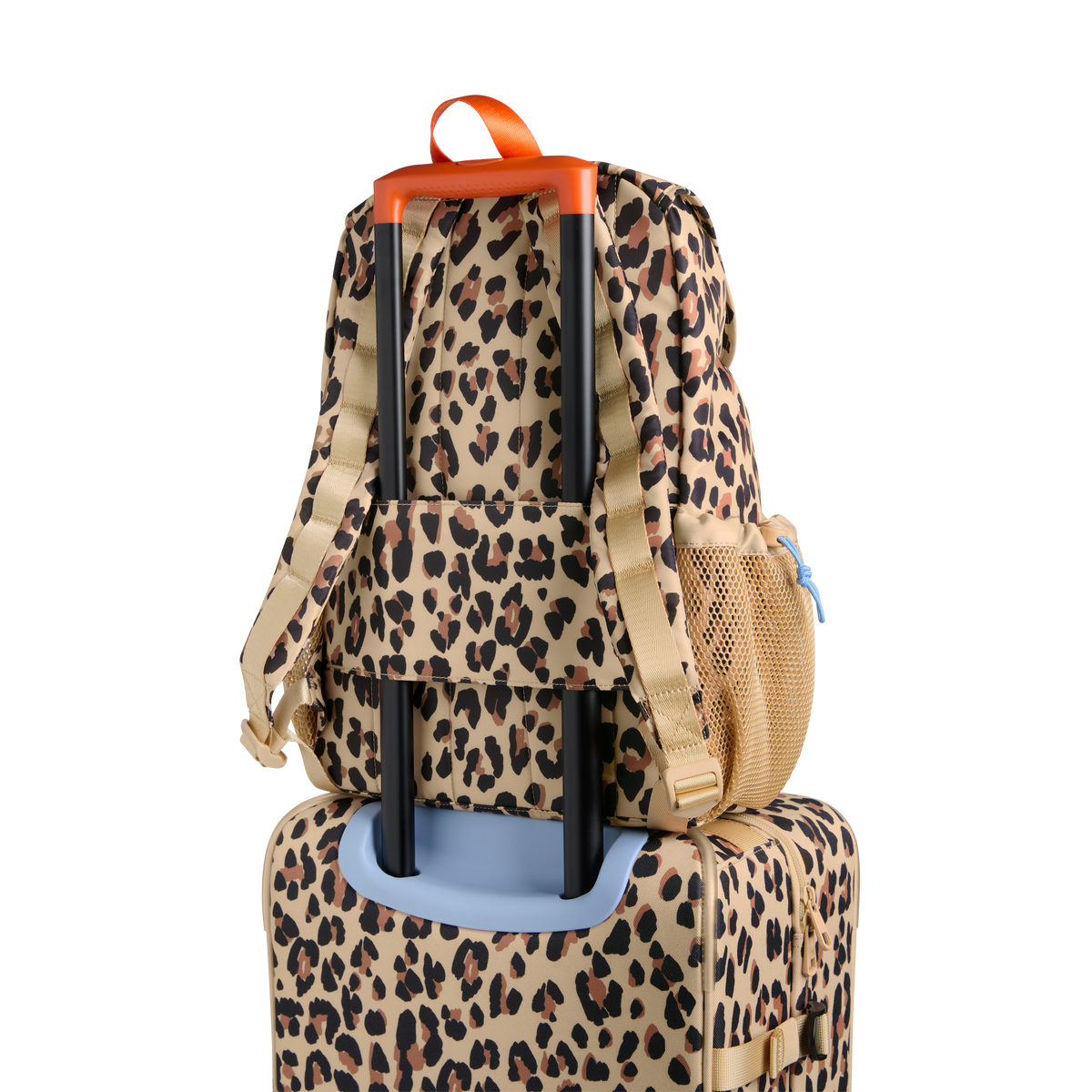 STATE Bags Charlie Explorer Backpack Leopard Back View click to Zoom