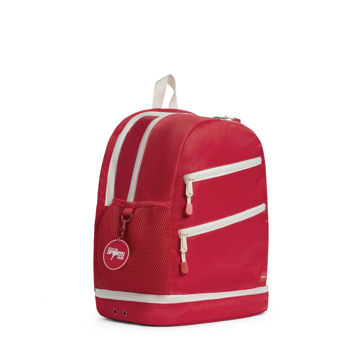 STATE Bags Lenox Tennis Bag Red Side View Click to Zoom