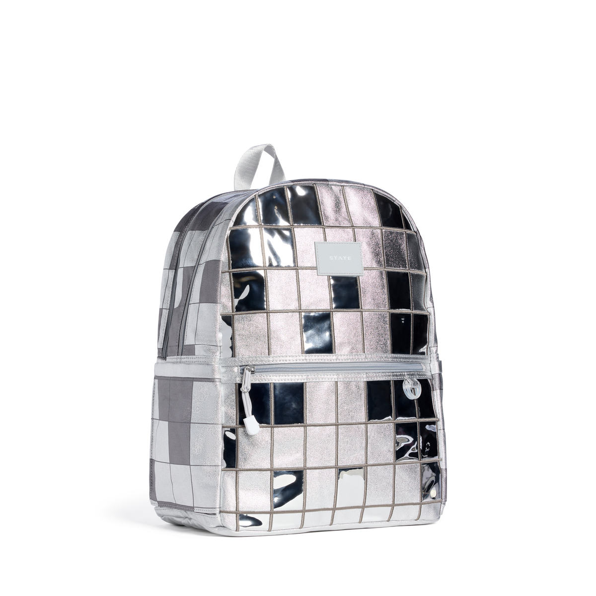 STATE Bags Kane Double Pocket Backpack Discoball Side View Click to Zoom