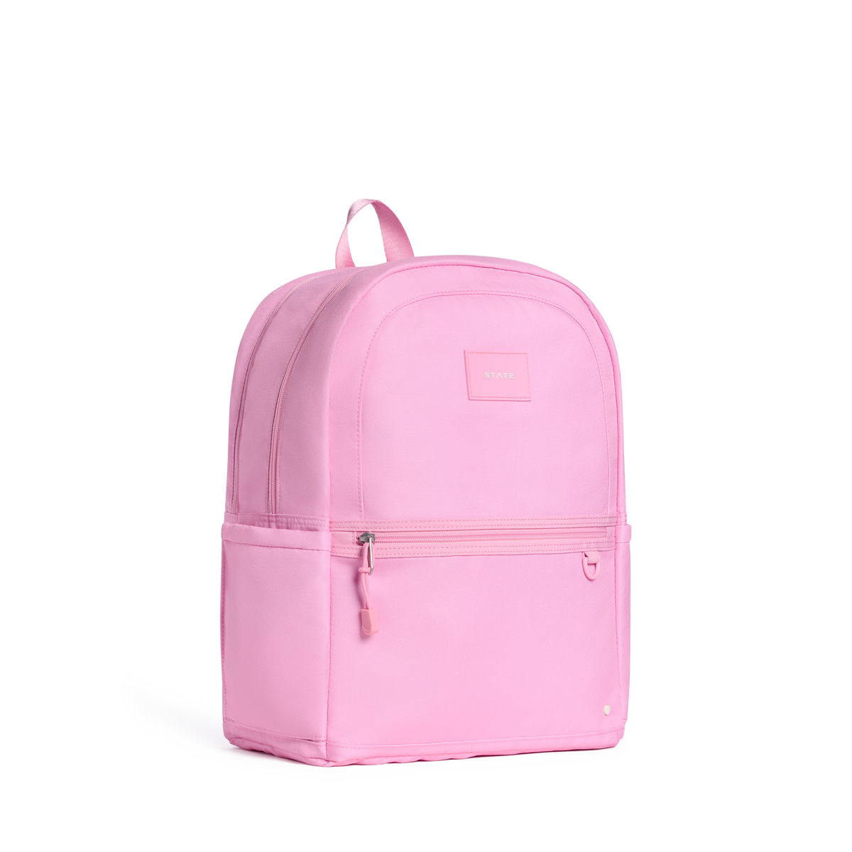 STATE Bags Kane Double Pocket Backpack Pink Side View Click to Zoom