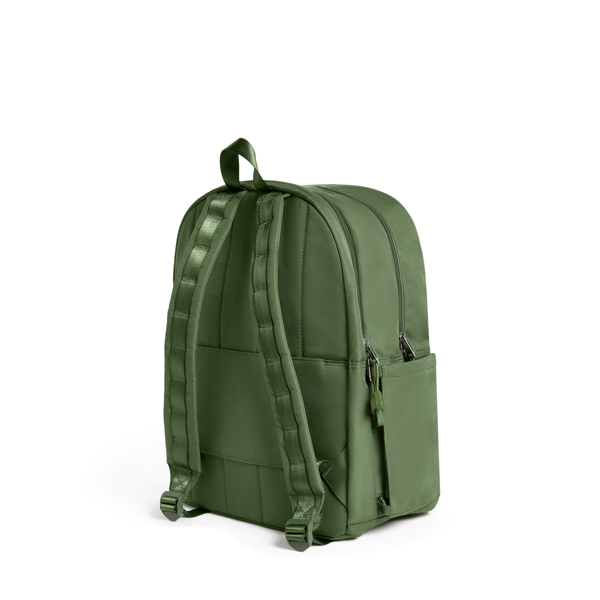STATE Bags Kane Double Pocket Large Olive Back View Click to Zoom