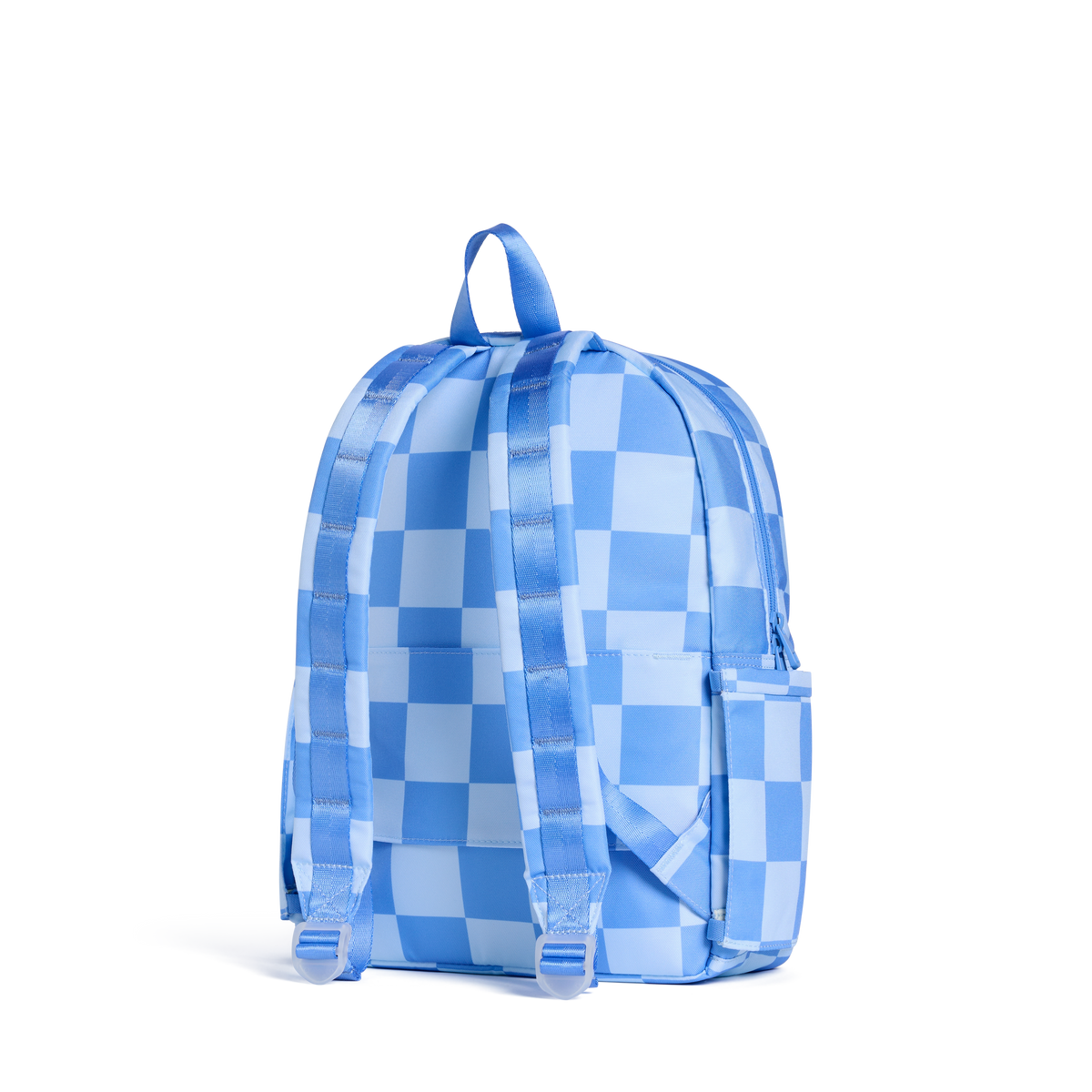 STATE Bags STATE Bags Kane Backpack Blue Charm Check Back View Click to Zoom