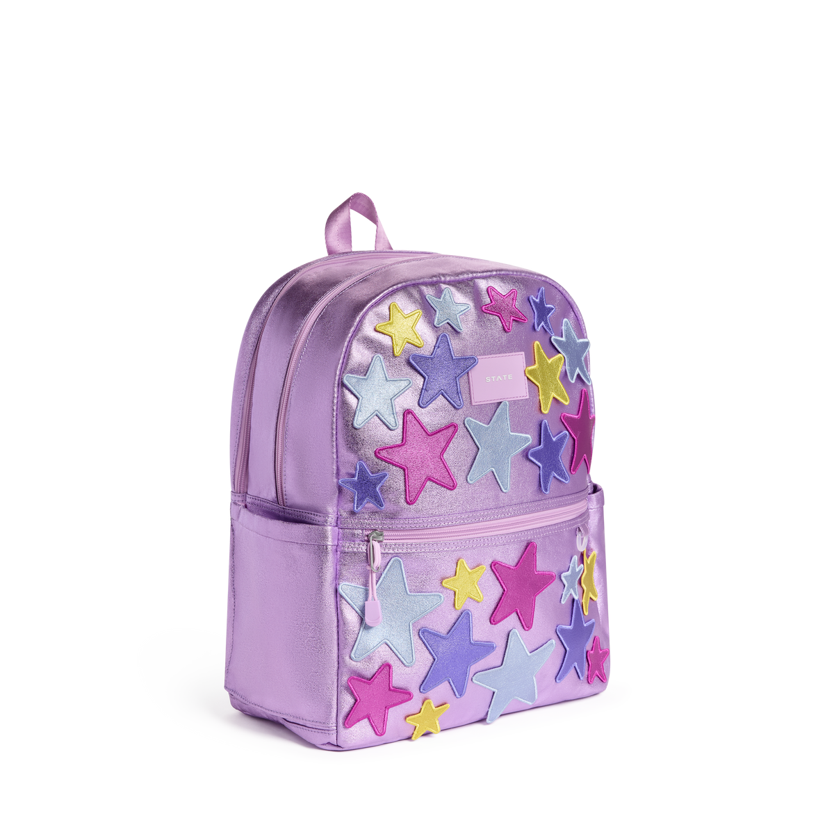 STATE Bags Kane Double Pocket Backpack 3d stars front side view click to zoom