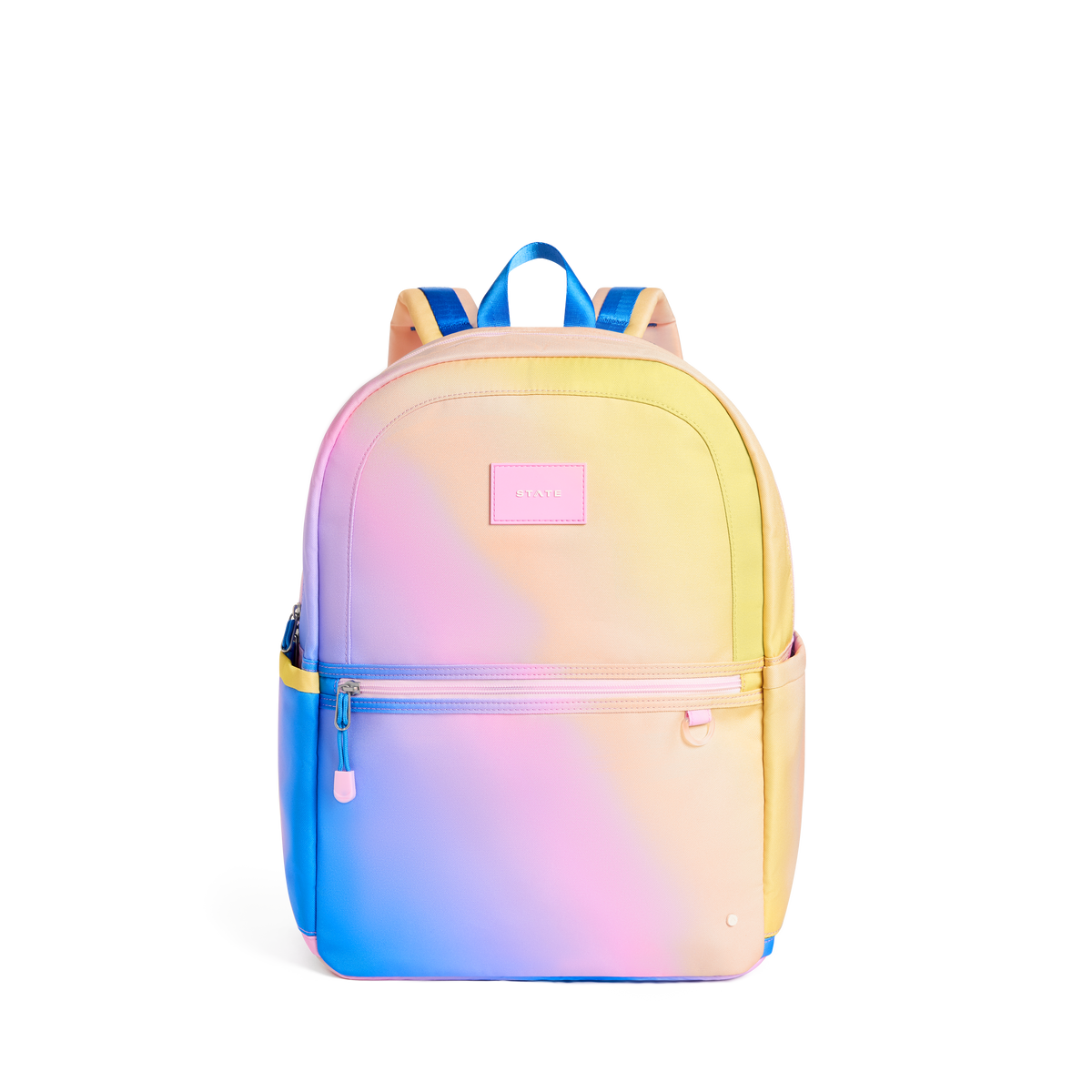STATE Bags | Kane Kids Large Backpack Nylon Chevron Puffer Blue | Back ...