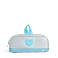 STATE Bags Clinton Pencil Case Blue Iridescent  Front View Click to Zoom