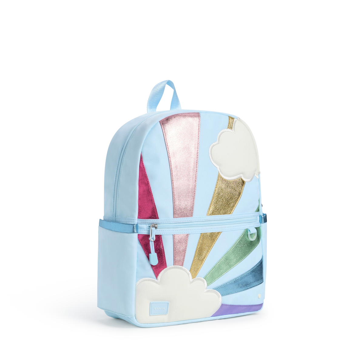 STATE Bags Kane Backpack Rainbow Cloud Side View Click to Zoom