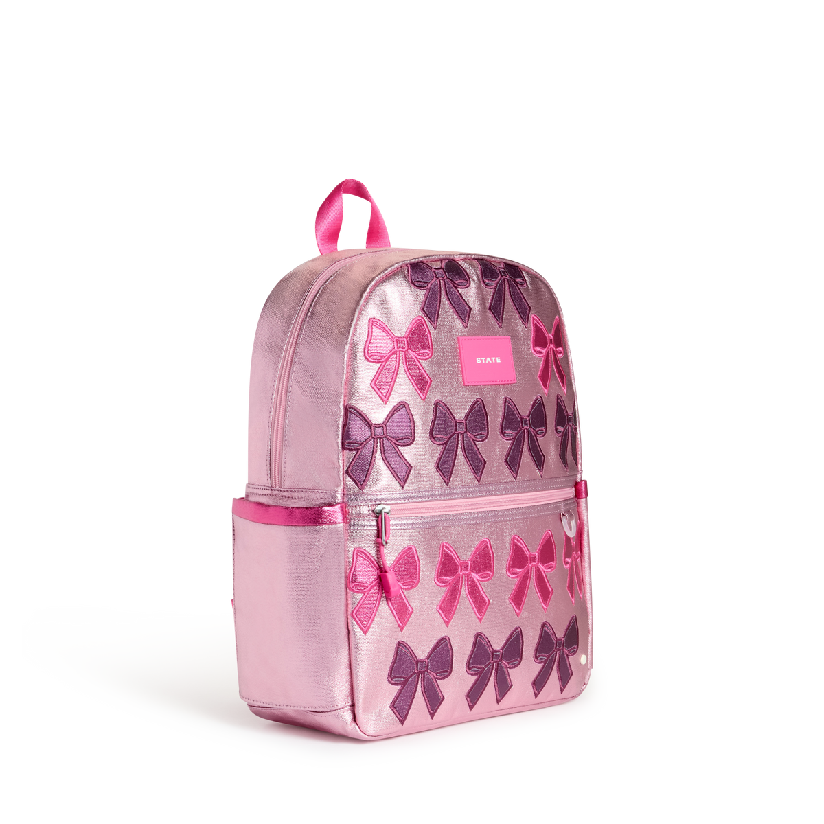STATE Bags Kane Backpack Patchwork Bows Side View Click to Zoom