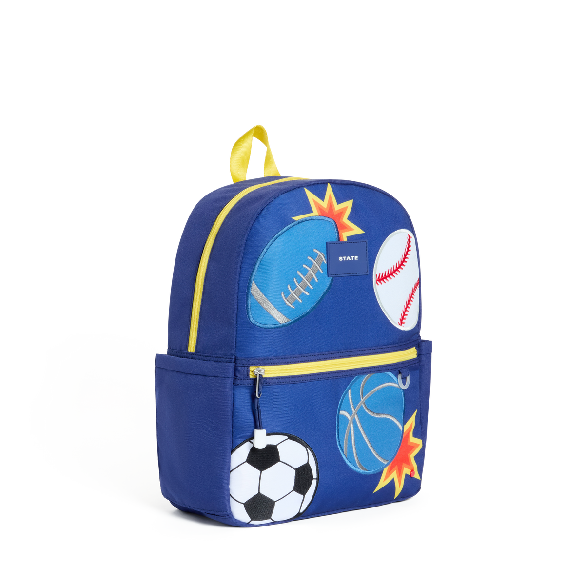 STATE Bags Kane Backpack Patchwork Sports Side View Click to Zoom