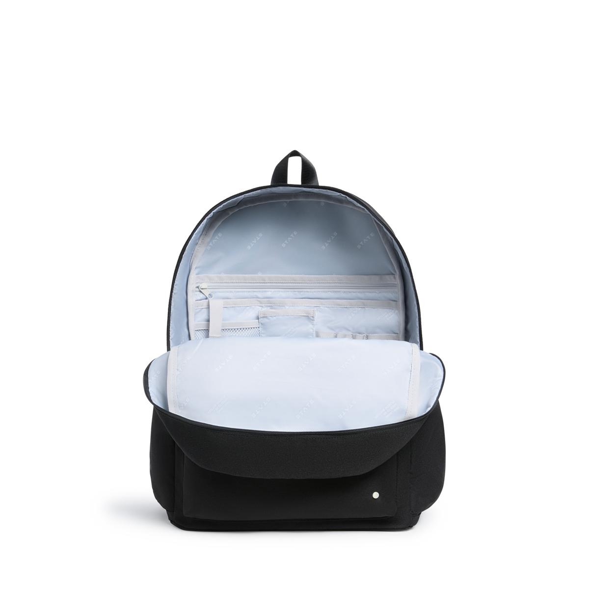 STATE Bags Reed Backpack Black Interior View Click to Zoom