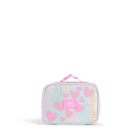 STATE x Barbie™ Rodgers Lunch Box Barbie Grid & Hearts Front View Click to Zoom