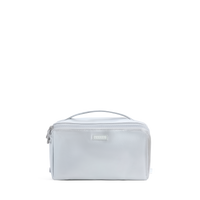 STATE Bags Peri Toiletry Kit Apple Leather Silver/Cobalt Front View Click to zoom