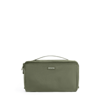 STATE Bags Peri Toiletry Kit Crinkle Nylon Olive Front View Click to Zoom