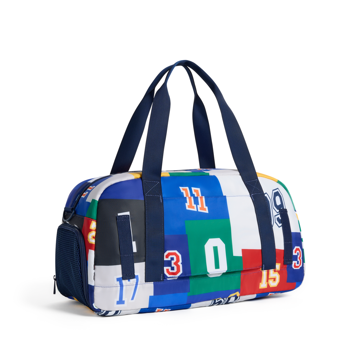 STATE Bags Fenway Sports Duffle Varsity Numbers Back View Click to Zoom