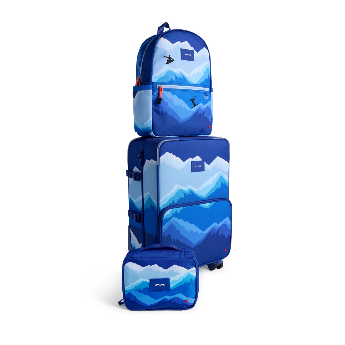 STATE Bags Logan Carry-On Suitcase MOuntains Set Click to Zoom