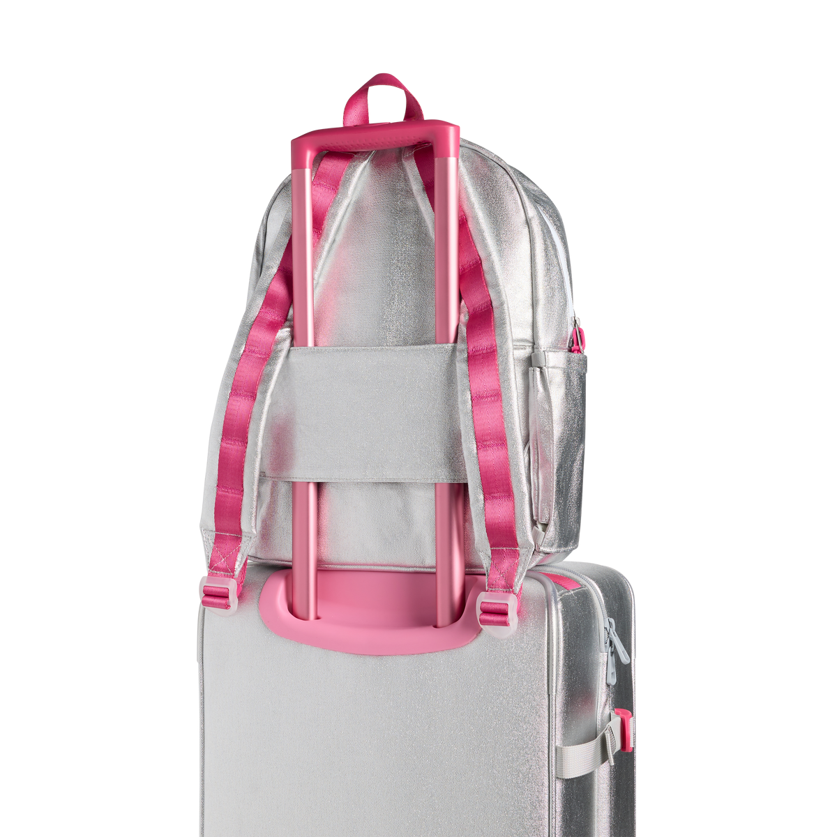 STATE Bags Logan carry-On Suitcase Happy fuzzy Hearts back View Click to Zoom