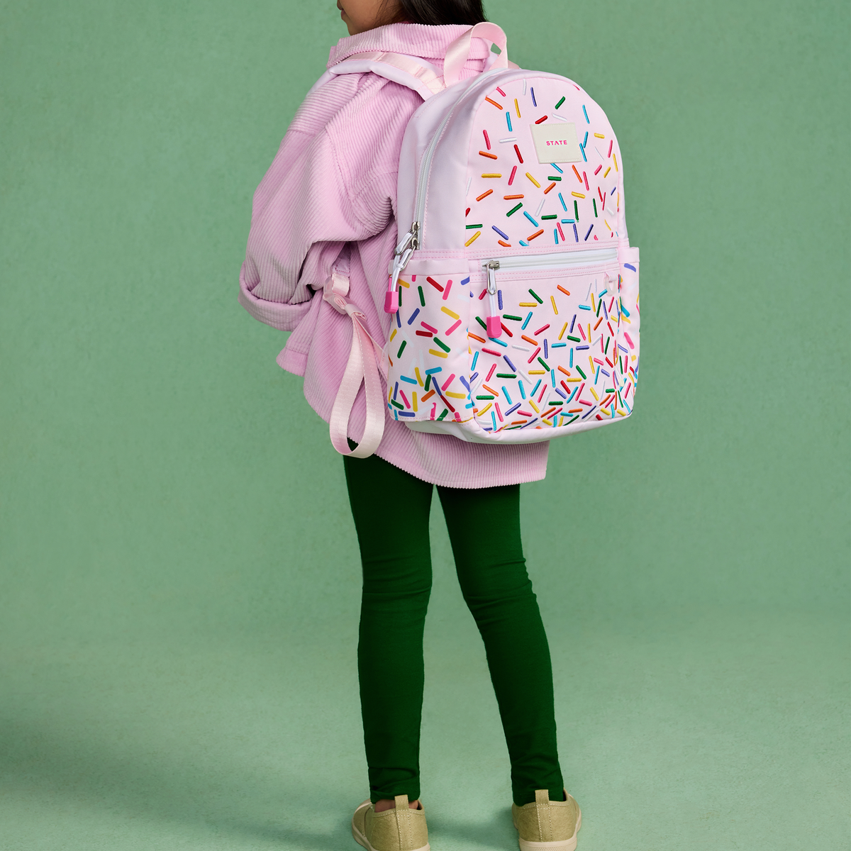 childrens mini backpack STATE Bags Kane Kids Gummy Bears Print and snacks State Bags Kane Mini Backpack
