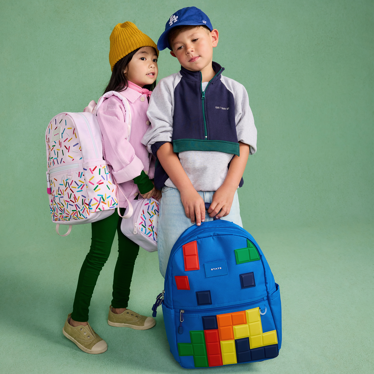 boy wearing STATE Kane Backpack digital puzzle