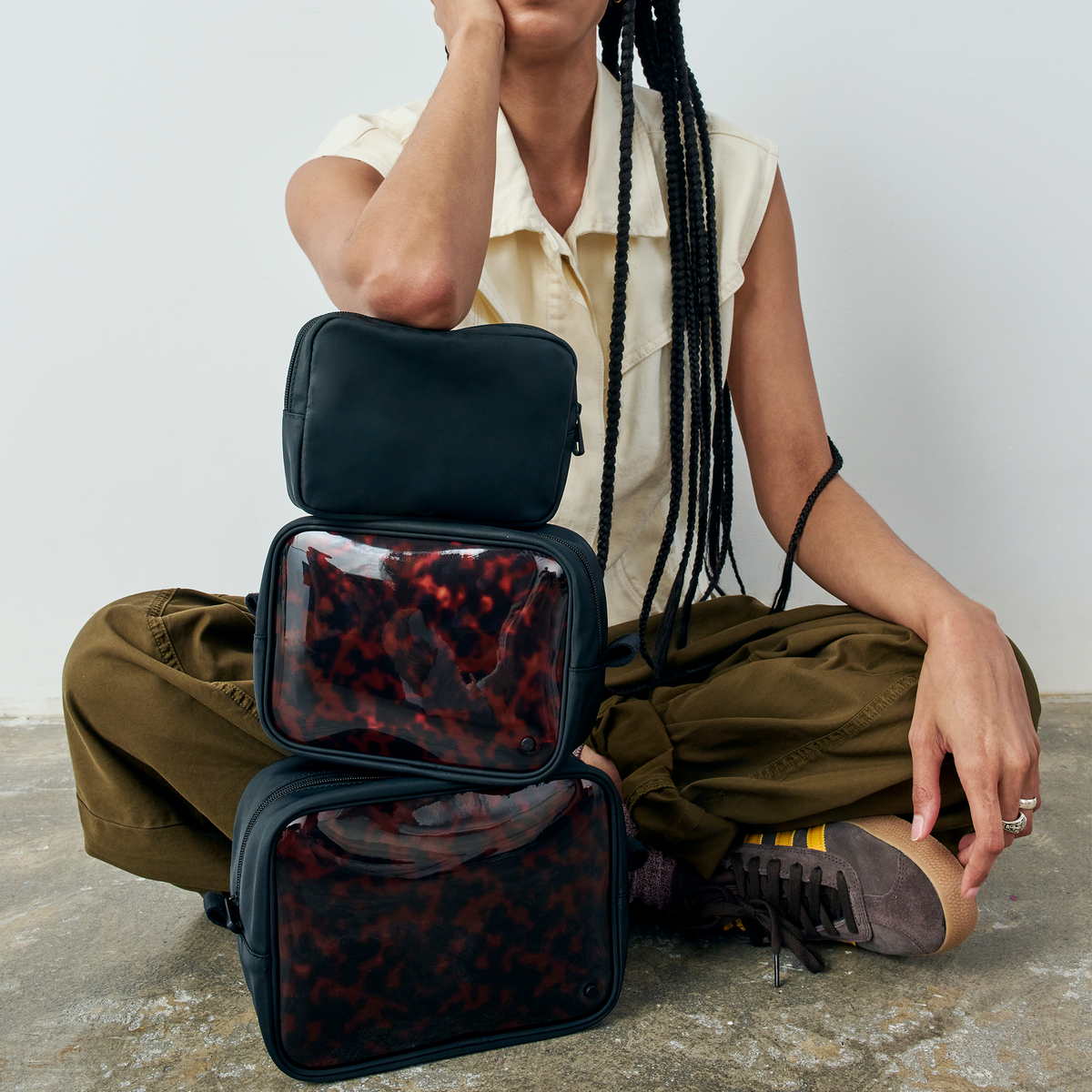 STATE Bags | Travel Pouch Set Tortoise STATE Bags | Travel Pouch Set Tortoise