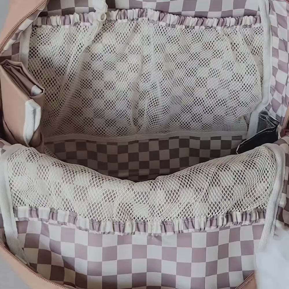 video showing state bags lorimer diaper bag backpack features and organization