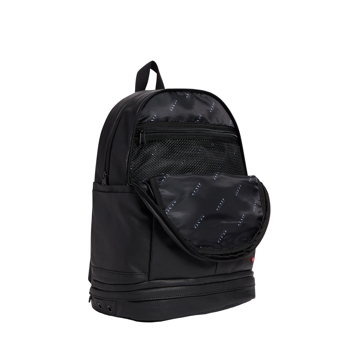 adidas backpack with shoe compartment State Lenox Coated Canvas Backpack with Shoe Pocket Black