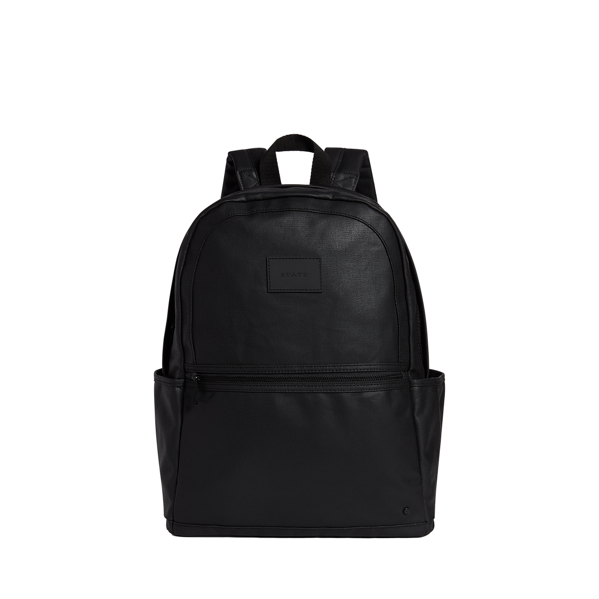 Kane Double Pocket Large Backpack Coated Canvas Black