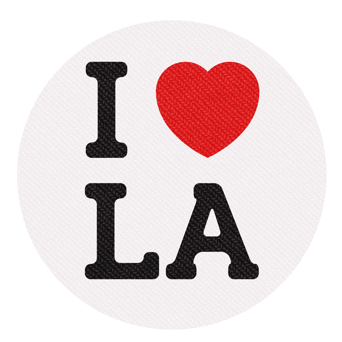 state bags white "I love LA" patch for backpacks front view click to zoom