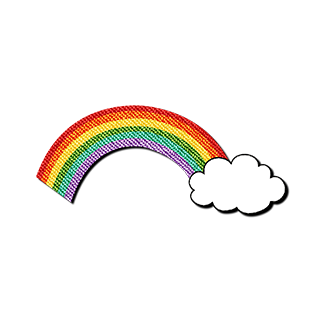 state bags rainbow patch for backpacks front view click to zoom