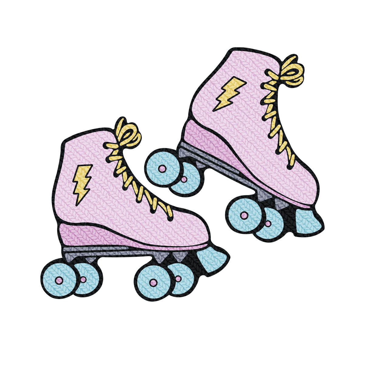 state bags lilac roller-skates patch for backpacks front view click to zoom
