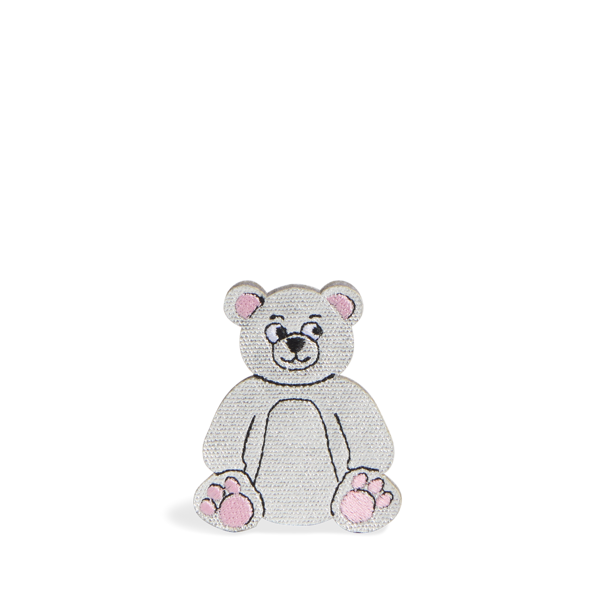 STATE bags Bear Charm Polyester Canvas grey front view click to zoom 