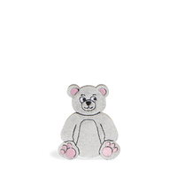 STATE bags Bear Charm Polyester Canvas grey front view click to zoom 
